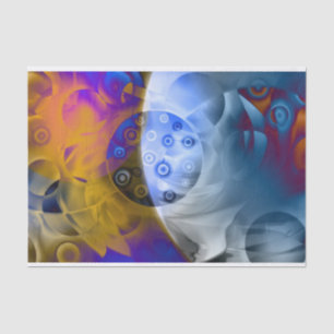 atomic abstract tissue paper