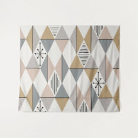 Atomic Age Art Diamonds Silver Gold