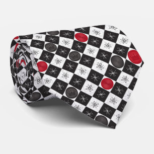 Atomic Age Checkers Tie