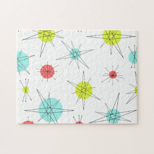 Atomic Age Colourful Planets Jigsaw Puzzle