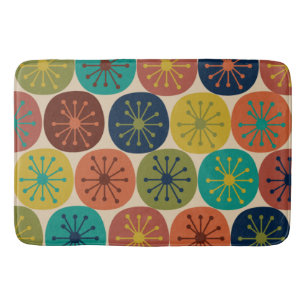 Atomic Age Dots Mid-century Retro Pattern Bath Mat