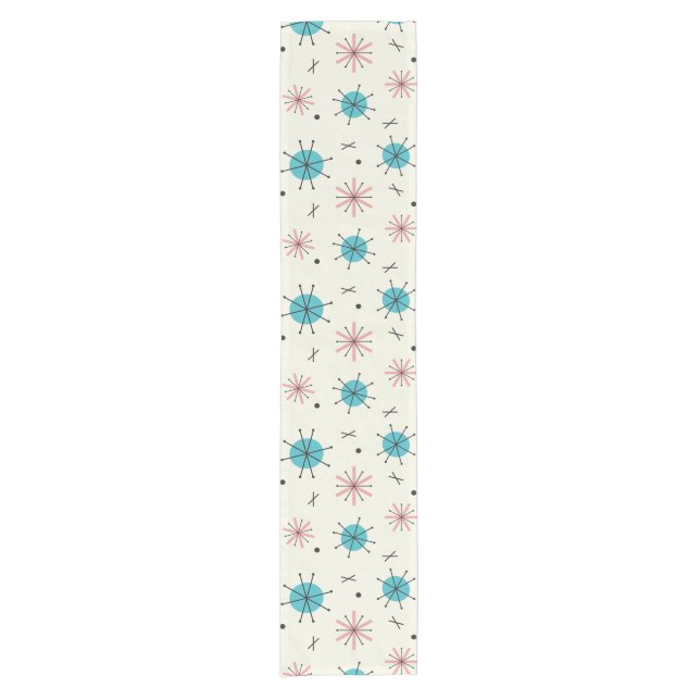 Atomic Age Planets Starbursts Short Table Runner (Front)