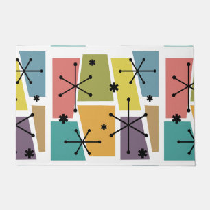 Atomic Age Pop Art Multicolored Doormat