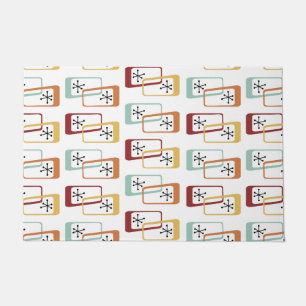 Atomic Age Rectangles Multicolored Doormat