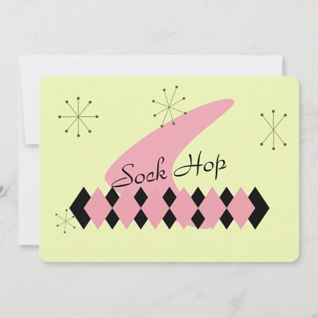 Atomic Age Retro Invitation (Front)