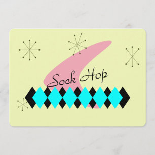 Atomic Age Retro Invitation