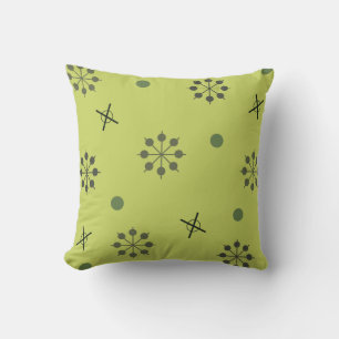 Atomic Age Sputnik Starbursts Chartreuse Green Cushion