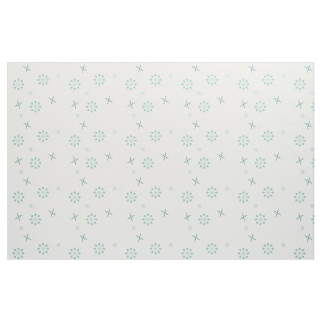 Atomic Age Sputnik Starbursts Winter Green Fabric (Fat Quarter)
