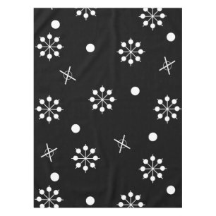 Atomic Age Starbursts Black White 2 Tablecloth