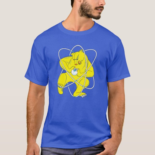 Atomic Bear Flag of Secret City of Zheleznogorsk i T-Shirt (Front)