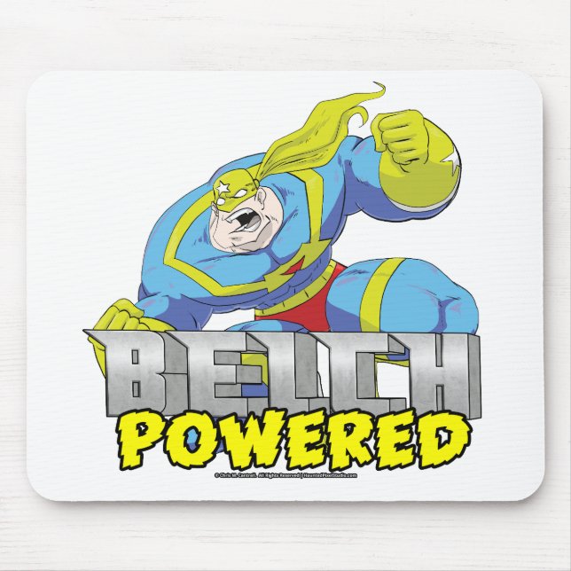 Atomic Belch Man - Belch Powered Mousepad (Front)