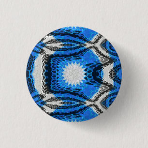 Atomic Blue 3 Cm Round Badge