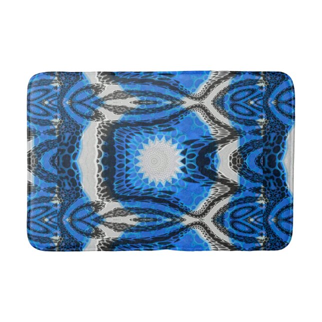 Atomic Blue Bath Mat (Front)