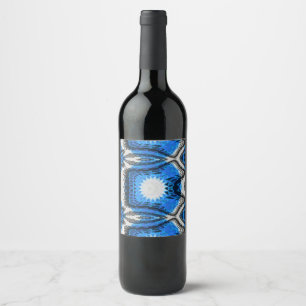 Atomic Blue Wine Label