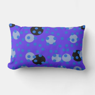 Atomic Blueberry - Retro Polka Dot Dream Lumbar Cushion