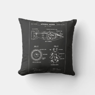 Atomic Bomb Blueprint Sketch Cushion