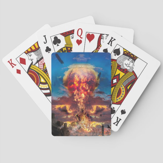 ATOMIC BOMB DESTROYER OF WORLDS PLAYING CARDS (Back)