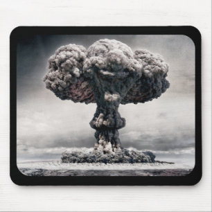 atomic bomb explosion mouse pad