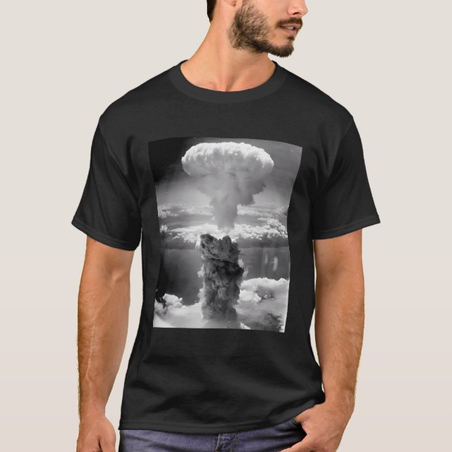 Atomic Bomb Nuclear Cloud Against Nuclear Tests T-Shirt (Front)