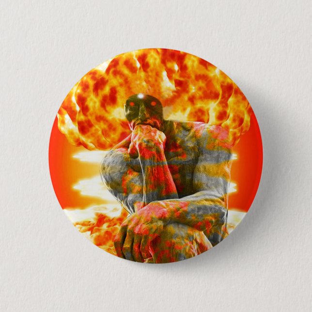Atomic Brainstorm 6 Cm Round Badge (Front)