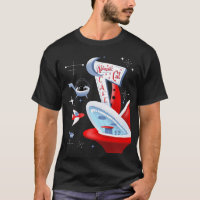 Atomic Cat Cafe Retro Futuristic Kitty Spaceport