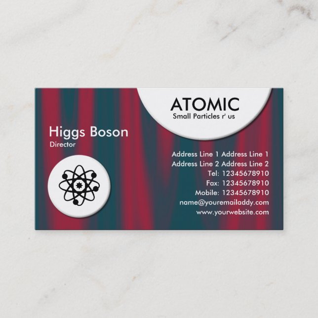 Atomic Circles - Drapery 02 Business Card (Front)