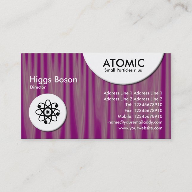 Atomic Circles - Drapery 06 Business Card (Front)