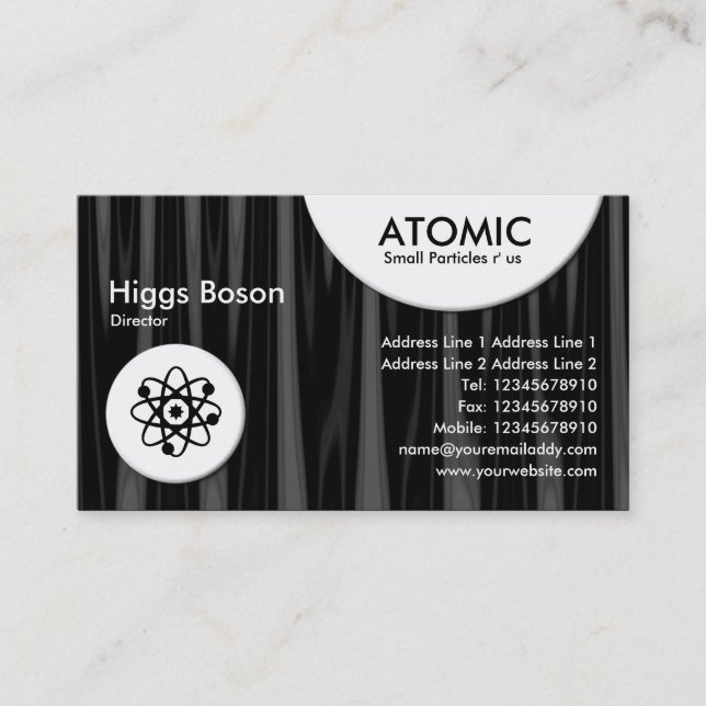Atomic Circles - Drapery 08 Business Card (Front)