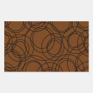 Atomic Circles Rectangular Sticker
