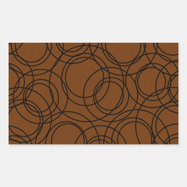 Atomic Circles Rectangular Sticker (Front)
