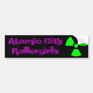 Atomic City Rollergirls Purple Bumper Sticker