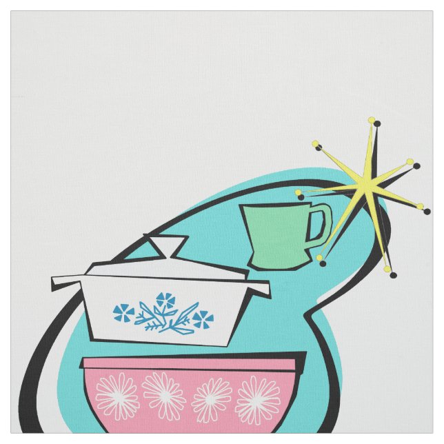 Atomic Cookware Design Fabric (Swatch)