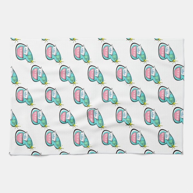 Atomic Cookware Design Kitchen Towel (Horizontal)