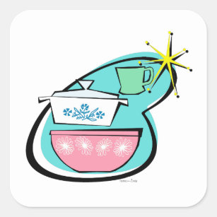 Atomic Cookware Design Sticker