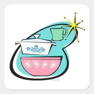 Atomic Cookware Design Sticker
