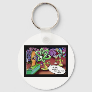 Atomic Dating Funny Offbeat Cartoon Tees & Gifts Key Ring