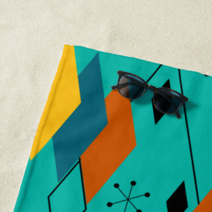 Atomic Diamonds  Beach Towel