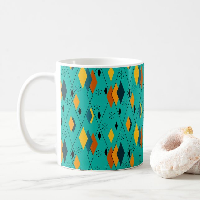 Atomic Diamonds  Coffee Mug (With Donut)