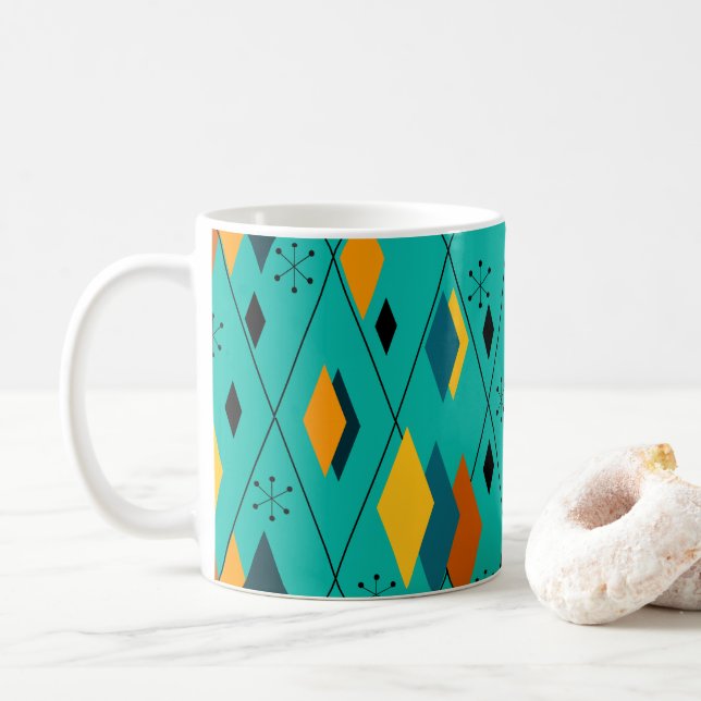 Atomic Diamonds  Coffee Mug (With Donut)