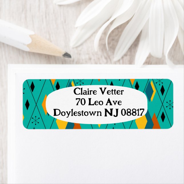 Atomic Diamonds  Return Address Label (Insitu)