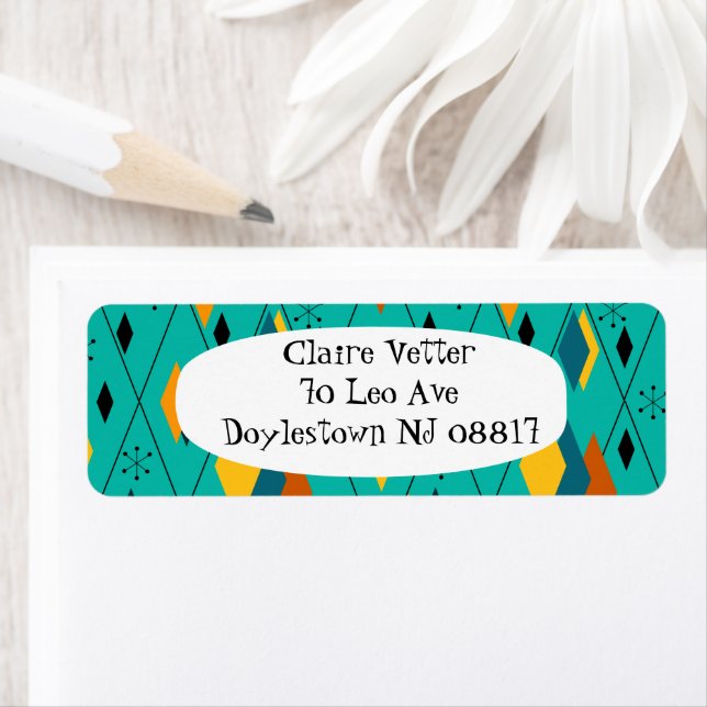 Atomic Diamonds  Return Address Label (Insitu)