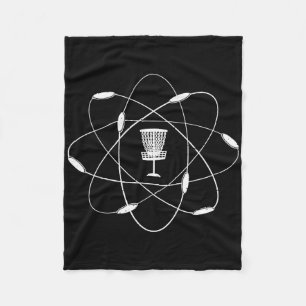 Atomic Disc Golf Golfing Golfer Player Sport Game  Fleece Blanket