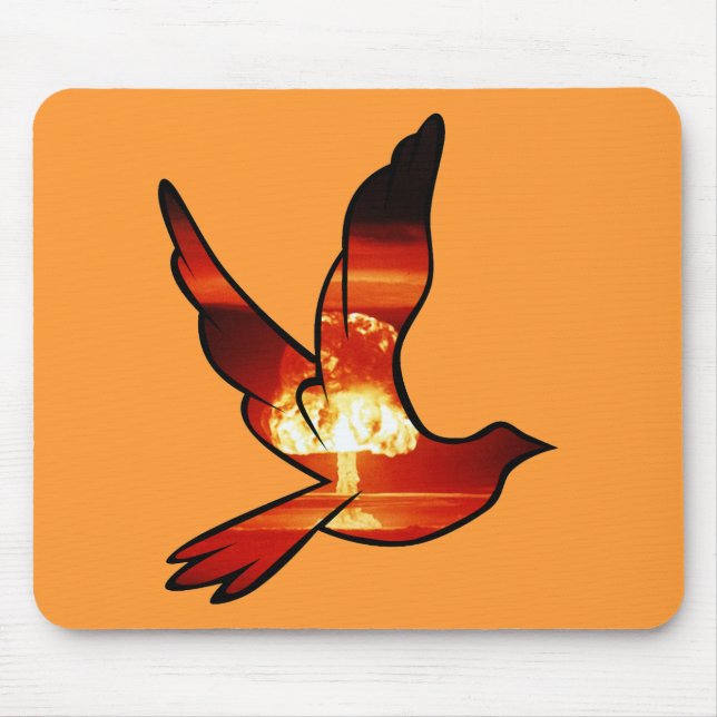 Atomic Dove Mushroom Cloud Mousepad Mouse Pad (Front)