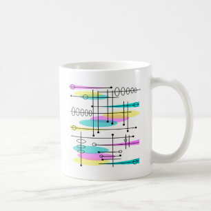 Atomic Era Abstract Colours and Design Coffee Mug