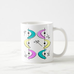 Atomic Era Boomerang Abstracts Coffee Mug