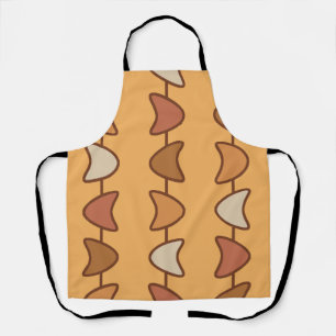 Atomic Era Boomerangs Burnt Orange Apron