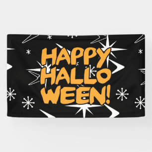 Atomic Era Happy Halloween Banner
