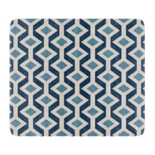 Atomic Era Inspired Geometric Pattern Cutting Board