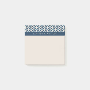 Atomic Era Inspired Geometric Pattern Post-it Notes