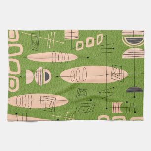 Atomic Era Inspired Placemat #1B Tea Towel